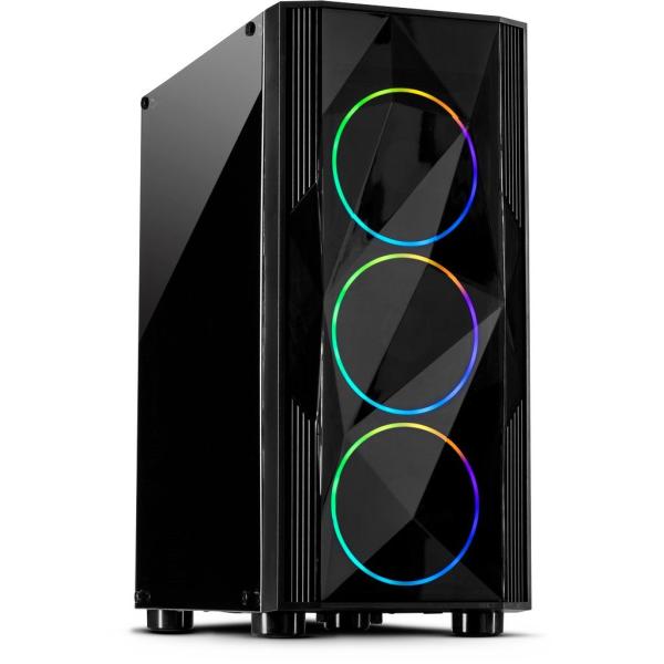 PC-Gehäuse ATX Midi-Tower A-3401 Chevron
